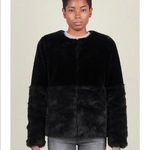 Faux fur jacket